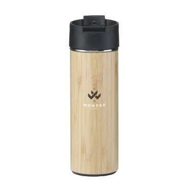 Logo trade promotional gift photo of: Sakura 360 ml bamboo thermo bottle/thermo cup