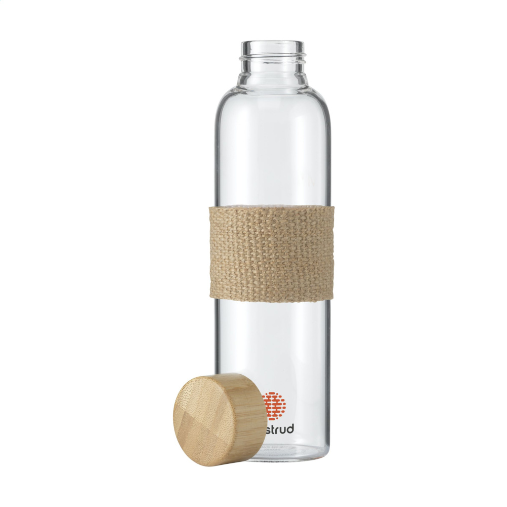 Logo trade advertising products image of: Senga Glass Bamboo 500 ml drinking bottle