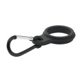 Bottle Carabiner carrying loop for drinking bottle, black