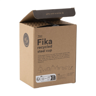 Logo trade promotional merchandise photo of: Fika RCS Recycled Steel Cup 400 ml thermo cup