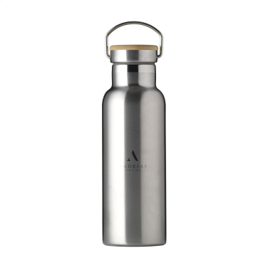 Logo trade corporate gifts picture of: Nordvik RCS Recycled Steel 500 ml drinking bottle