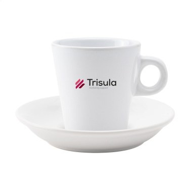 Logo trade promotional gift photo of: Burano 200 ml mug and saucer