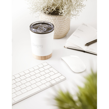 Logotrade promotional giveaway picture of: Kobe Bamboo RCS Recycled Steel 350 ml coffee cup