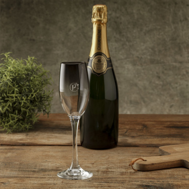 Logo trade promotional items image of: Smokey Champagne glass 180 ml