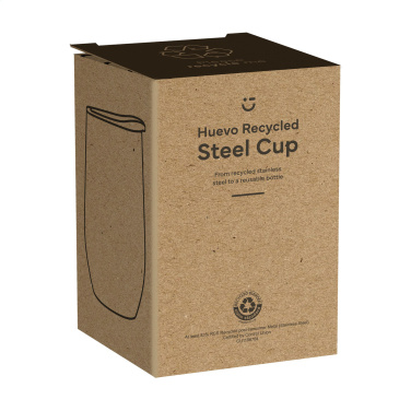 Logotrade promotional product image of: Huevo RCS Recycled Steel Cup 350 ml thermo cup