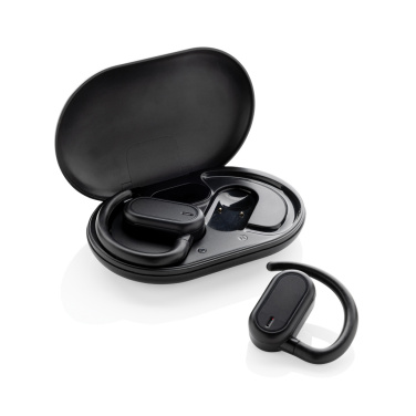 Logotrade promotional product picture of: Fitsound RCS recycled plastic open ear TWS earbuds