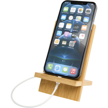 Logo trade promotional product photo of: Ceibo detachable bamboo phone stand