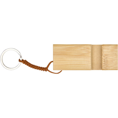 Logotrade advertising product image of: Bosona bamboo phone holder with keychain