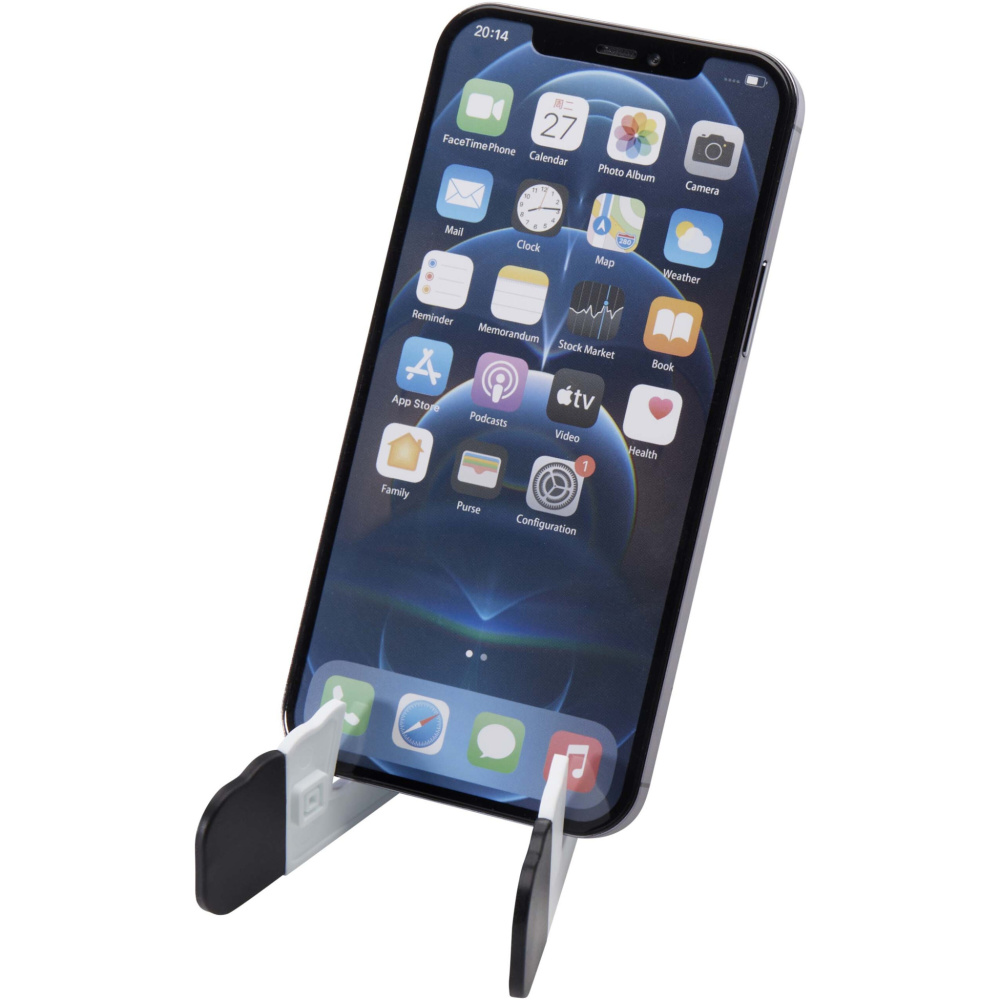 Logotrade promotional item picture of: Buna recycled plastic foldable tablet and phone stand