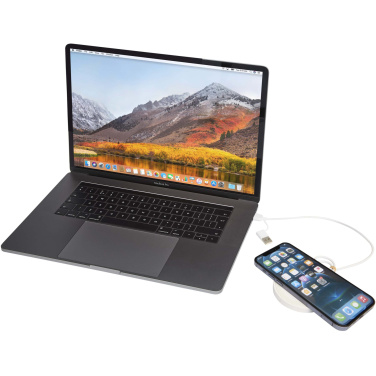 Logotrade promotional giveaway image of: Freal 15W recycled plastic wireless charging pad