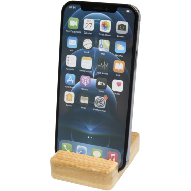 Logo trade promotional giveaways image of: Ebla bamboo phone stand