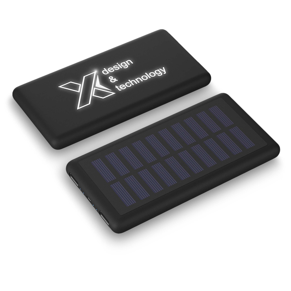 Logotrade advertising product image of: SCX.design P30 8000 mAh light-up solar power bank