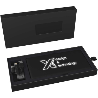 Logo trade promotional merchandise picture of: SCX.design P30 8000 mAh light-up solar power bank