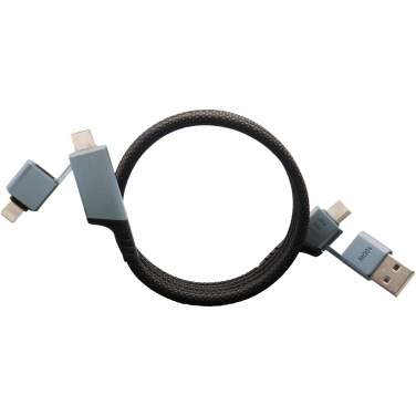 Logotrade promotional merchandise image of: SCX.design C52 100W 4-in-1 rPET magnetic ultra fast charging cable 