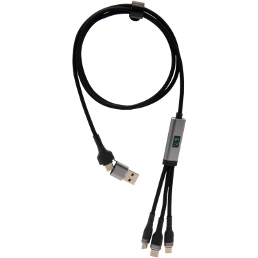 Logotrade advertising products photo of: SCX.design C53 100W 5-in-1 rPET ultra fast charging cable