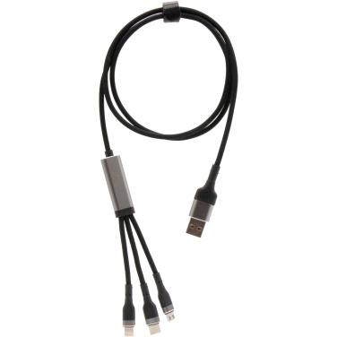 Logotrade promotional item image of: SCX.design C53 100W 5-in-1 rPET ultra fast charging cable