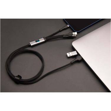 Logo trade corporate gift photo of: SCX.design C53 100W 5-in-1 rPET ultra fast charging cable