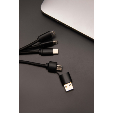 Logo trade promotional merchandise picture of: SCX.design C14 15W 5-in-1 charging cable