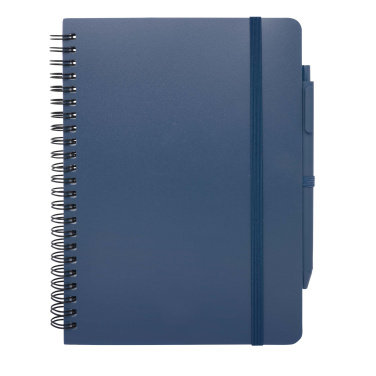 Logo trade advertising products picture of: Thalaasa A5 ocean-bound hard cover notebook with ballpoint pen (black ink)