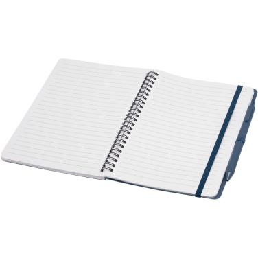 Logotrade promotional item picture of: Thalaasa A5 ocean-bound hard cover notebook with ballpoint pen (black ink)