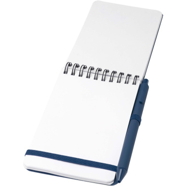 Logo trade promotional items image of: Thalaasa A6 hard cover ocean-bound notebook with ballpoint pen (black ink)