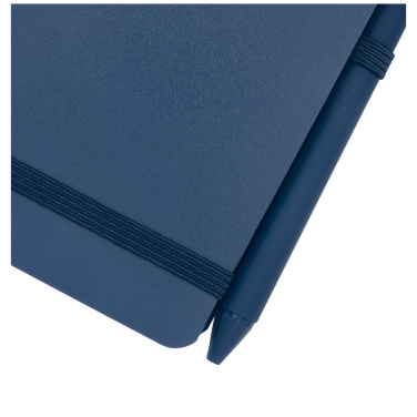 Logo trade promotional item photo of: Thalaasa A6 hard cover ocean-bound notebook with ballpoint pen (black ink)