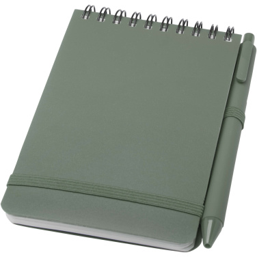 Logotrade promotional giveaways photo of: Thalaasa A6 hard cover ocean-bound notebook with ballpoint pen (black ink)