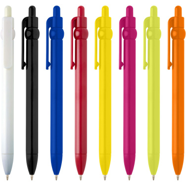 Logo trade promotional items image of: Fidget recycled plastic ballpoint pen (black ink)