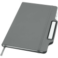 Nexus A5 hard cover notebook with pen and pencil combo (black ink), Grey