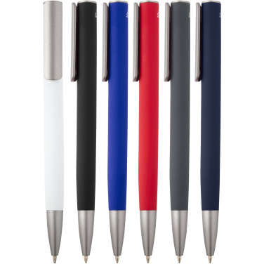 Logo trade corporate gift photo of: Ziggur aluminium ballpoint pen (blue ink)