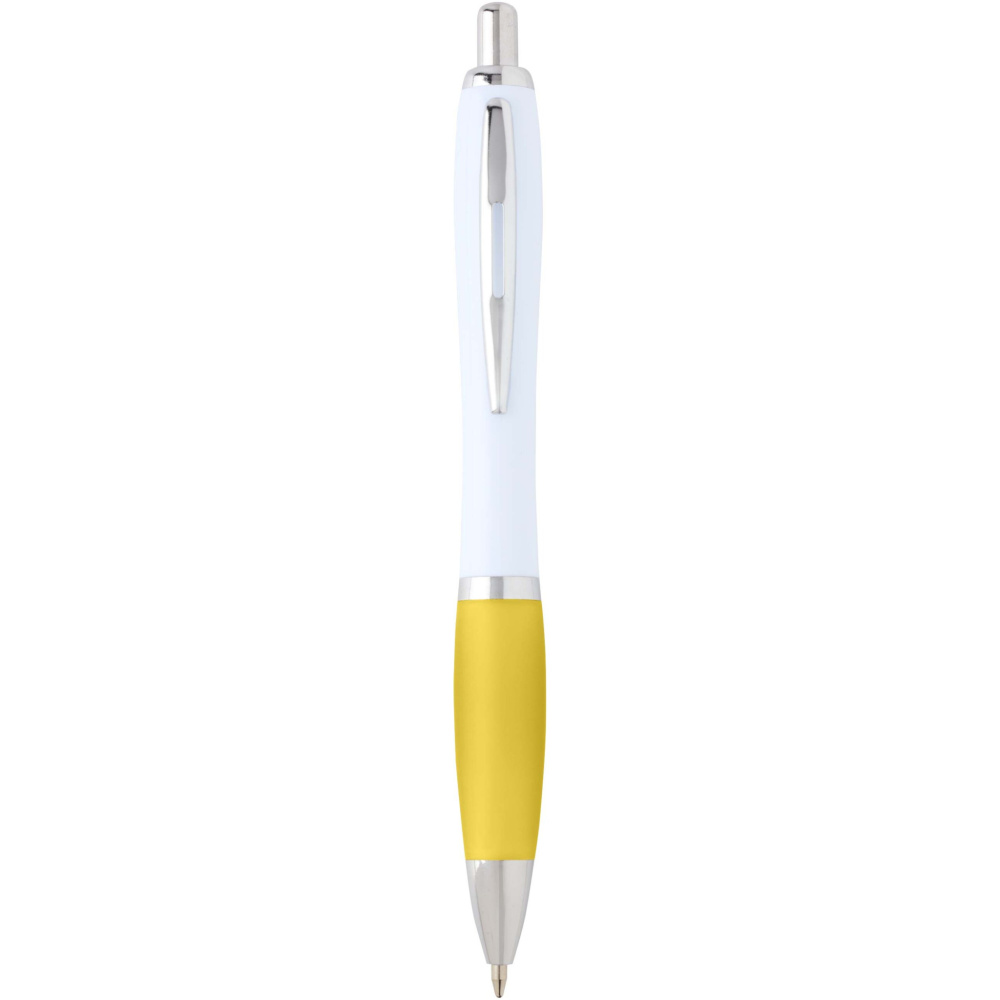 Logotrade promotional gift picture of: Nash recycled plastic ballpoint pen (black ink)