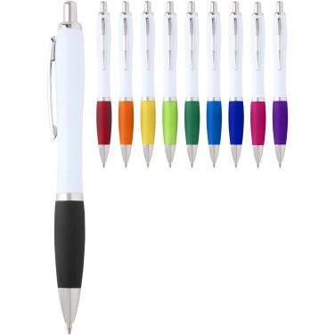 Logo trade corporate gifts image of: Nash recycled plastic ballpoint pen (black ink)