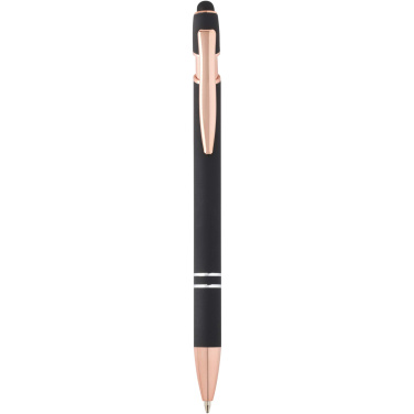 Logo trade promotional items image of: Nanna ballpoint pen with rose gold finish (blue ink)