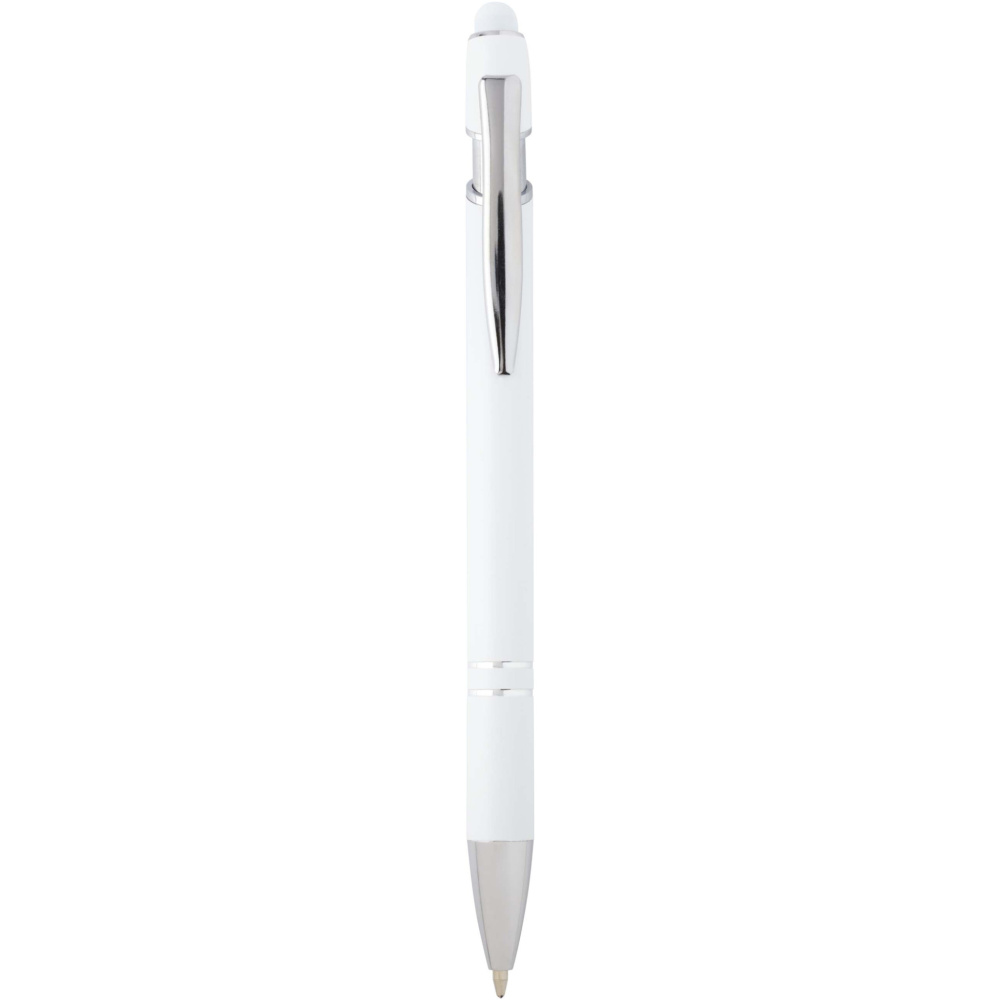 Logo trade promotional gifts picture of: Kish ballpoint pen with silver finish (blue ink)