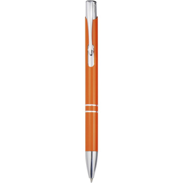 Logo trade promotional giveaways picture of: Moneta recycled aluminium ballpoint pen (blue ink)