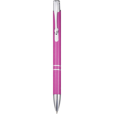 Logo trade promotional giveaways picture of: Moneta recycled aluminium ballpoint pen (blue ink)