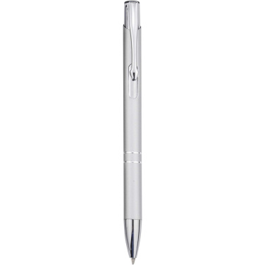 Logo trade promotional items image of: Moneta recycled aluminium ballpoint pen (blue ink)