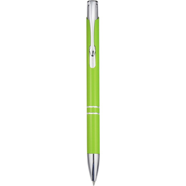 Logo trade promotional giveaways picture of: Moneta recycled aluminium ballpoint pen (blue ink)