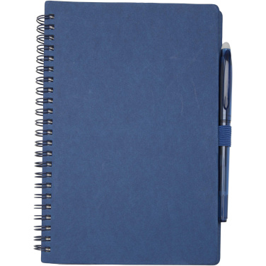 Logo trade promotional item photo of: Slate reusable soft cover notebook and pen set (black ink)