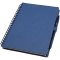 Slate reusable soft cover notebook and pen set (black ink), Navy