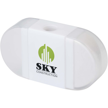 Logo trade promotional item photo of: Velvi pencil sharpener with eraser 