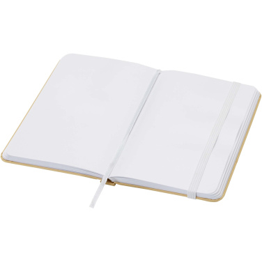 Logo trade promotional gifts image of: Reed A6 recycled hard cover notebook with plain pages