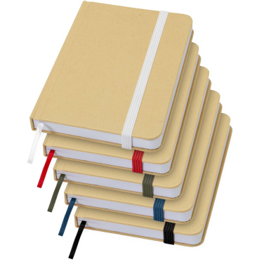 Logo trade promotional products picture of: Reed A6 recycled hard cover notebook with plain pages