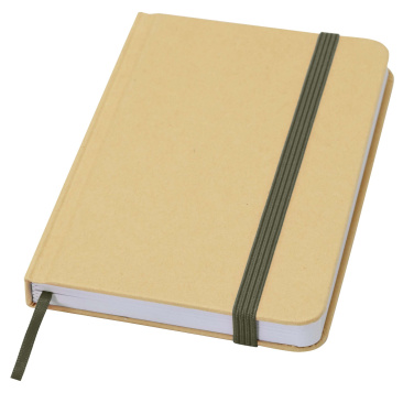 Logo trade advertising products image of: Reed A6 recycled hard cover notebook with plain pages