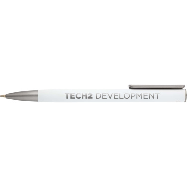 Logo trade promotional items image of: Ziguur recycled aluminium ballpoint pen (black ink)