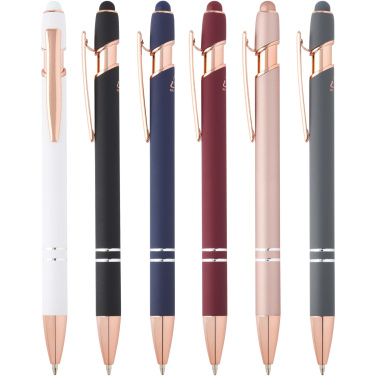 Logo trade promotional products image of: Nanna ballpoint pen with rose gold finish (black ink)