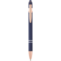 Nanna ballpoint pen with rose gold finish (black ink), Ocean blue