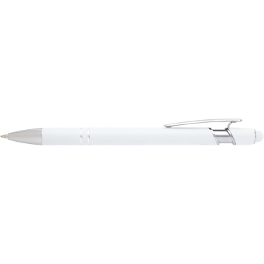 Logo trade promotional items picture of: Kish ballpoint pen with silver finish (black ink)