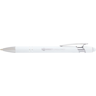 Logotrade promotional item picture of: Kish ballpoint pen with silver finish (black ink)