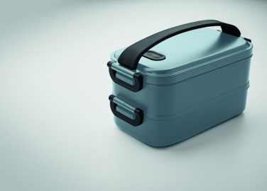 Logo trade promotional merchandise photo of: Lunch box in recycled PP